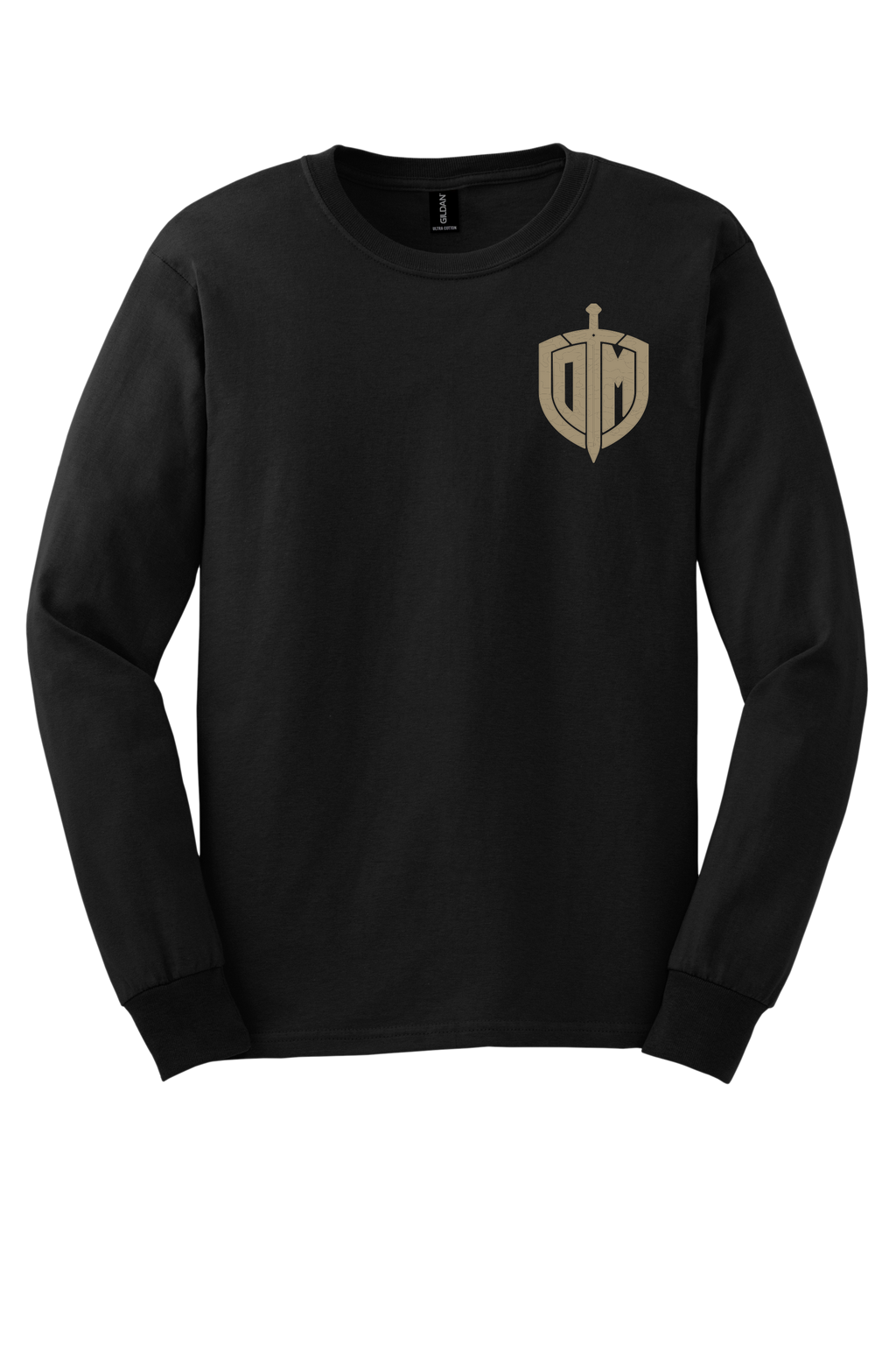 DM Black L/S Tan Acrostic T-shirt