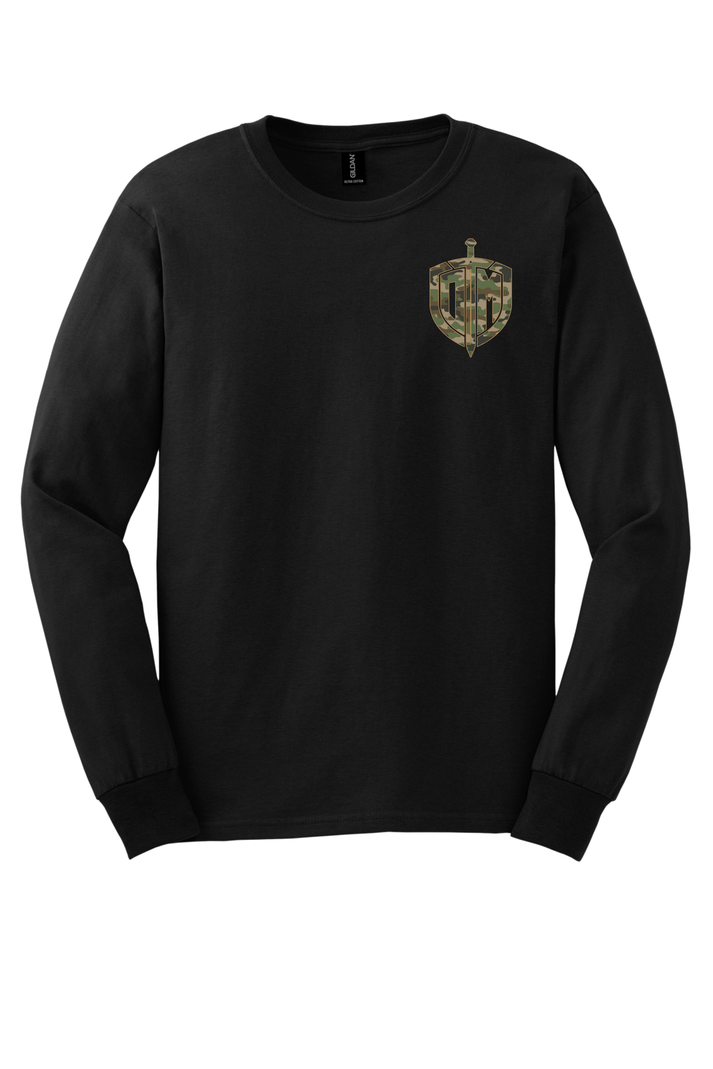 DM Black L/S Camo Acrostic T-shirt