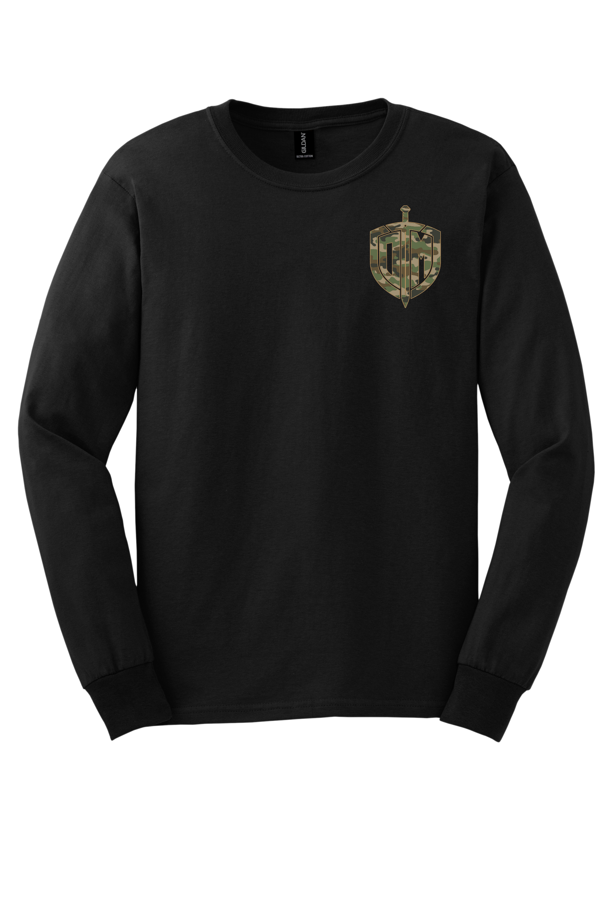 DM Black L/S Camo Acrostic T-shirt