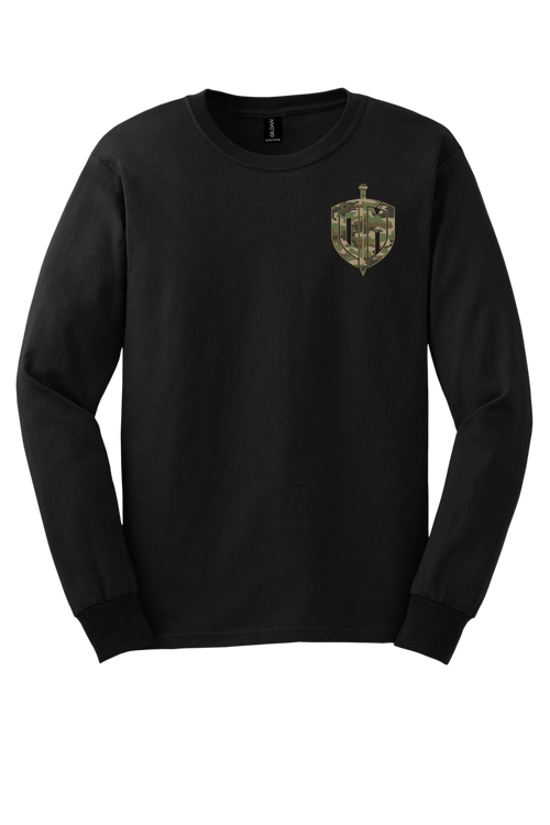 DM Black L/S Camo Acrostic T-shirt