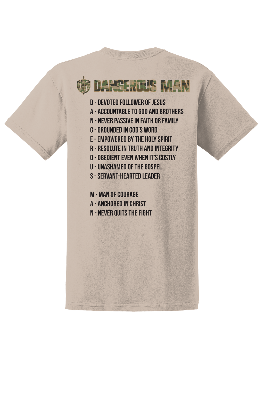 DM Sand Camo Acrostic T-shirt