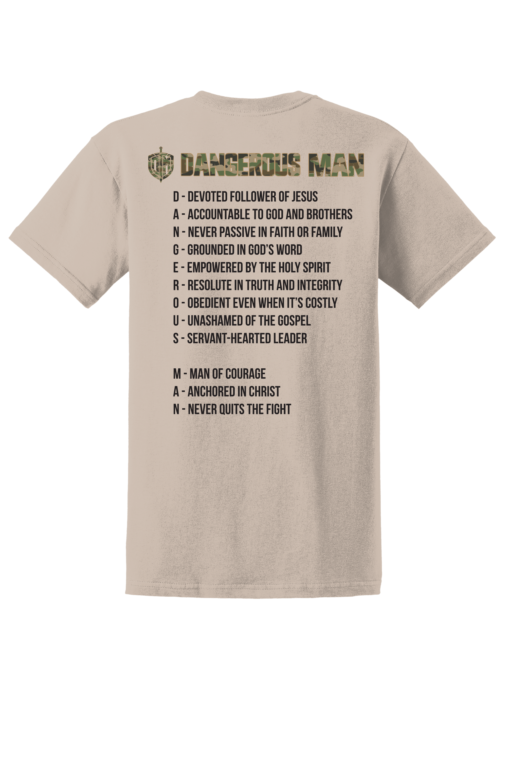 DM Sand Camo Acrostic T-shirt
