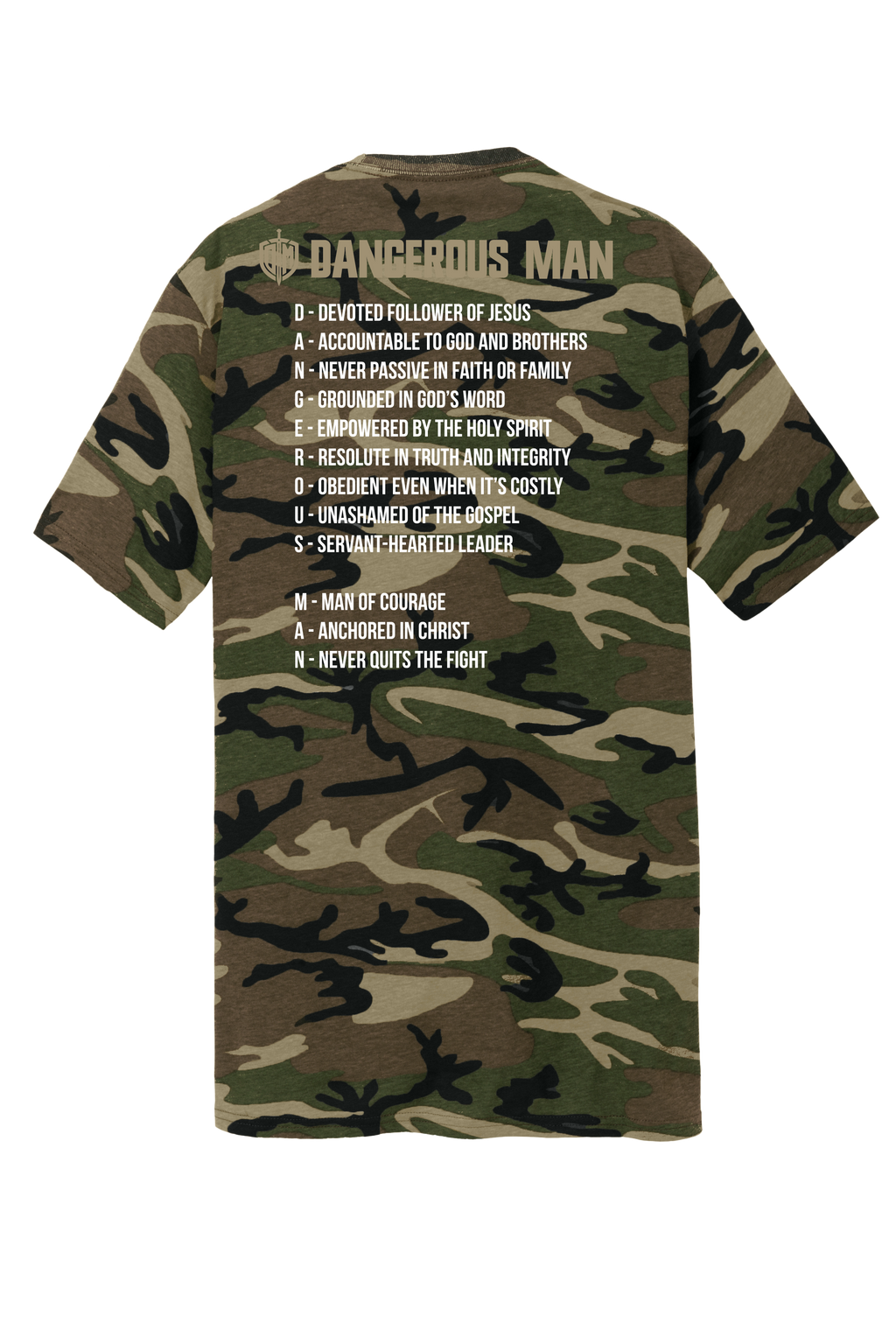 DM Camo Tan Acrostic T-shirt