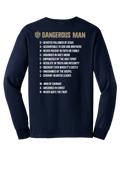 DM Navy L/S Tan Acrostic T-shirt