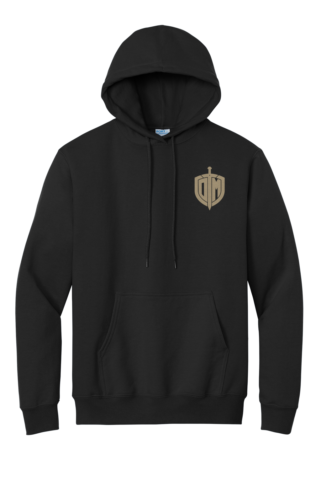 Hoodie Black w/ Tan Acrostic