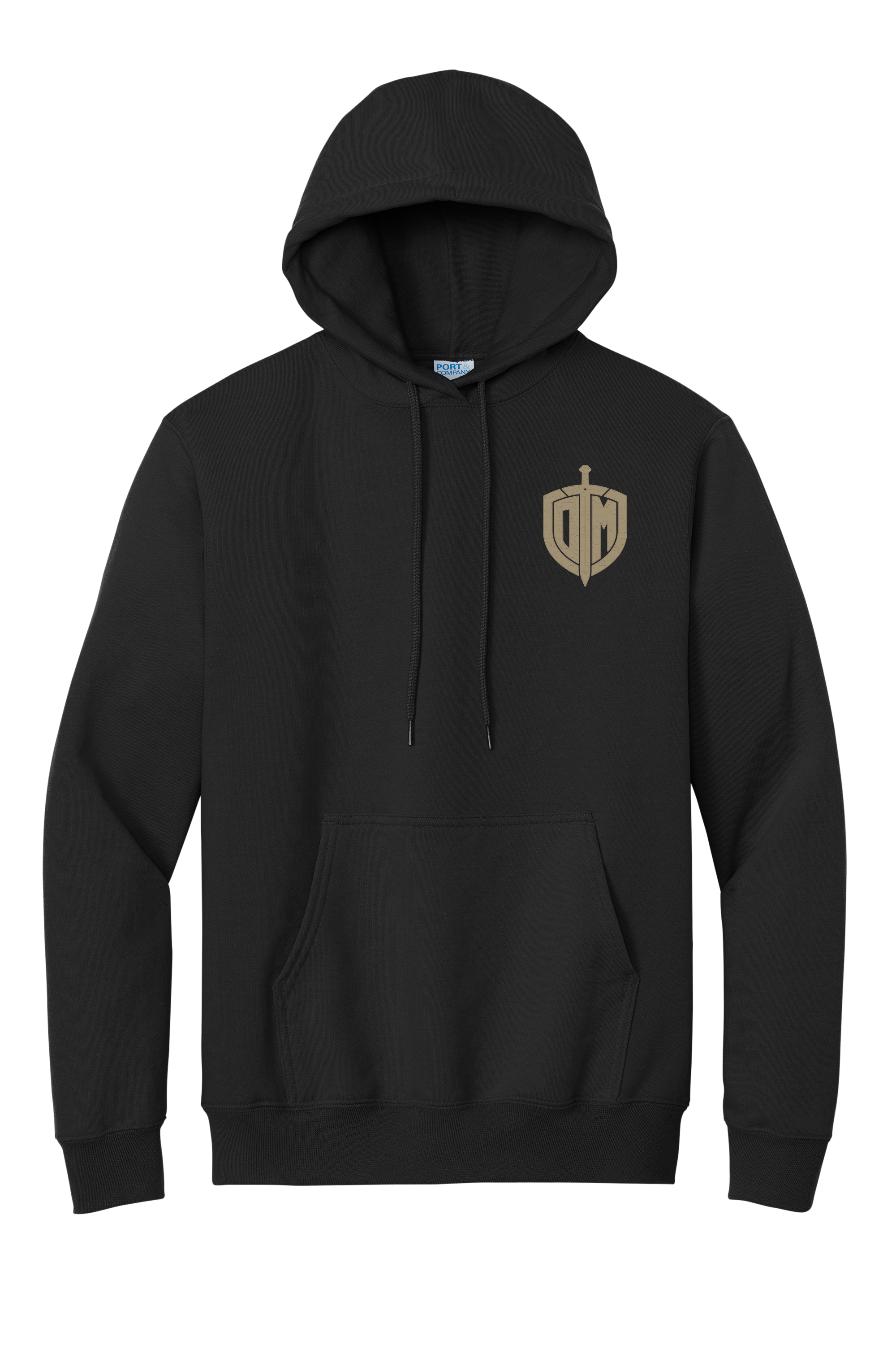 Hoodie Black w/ Tan Acrostic