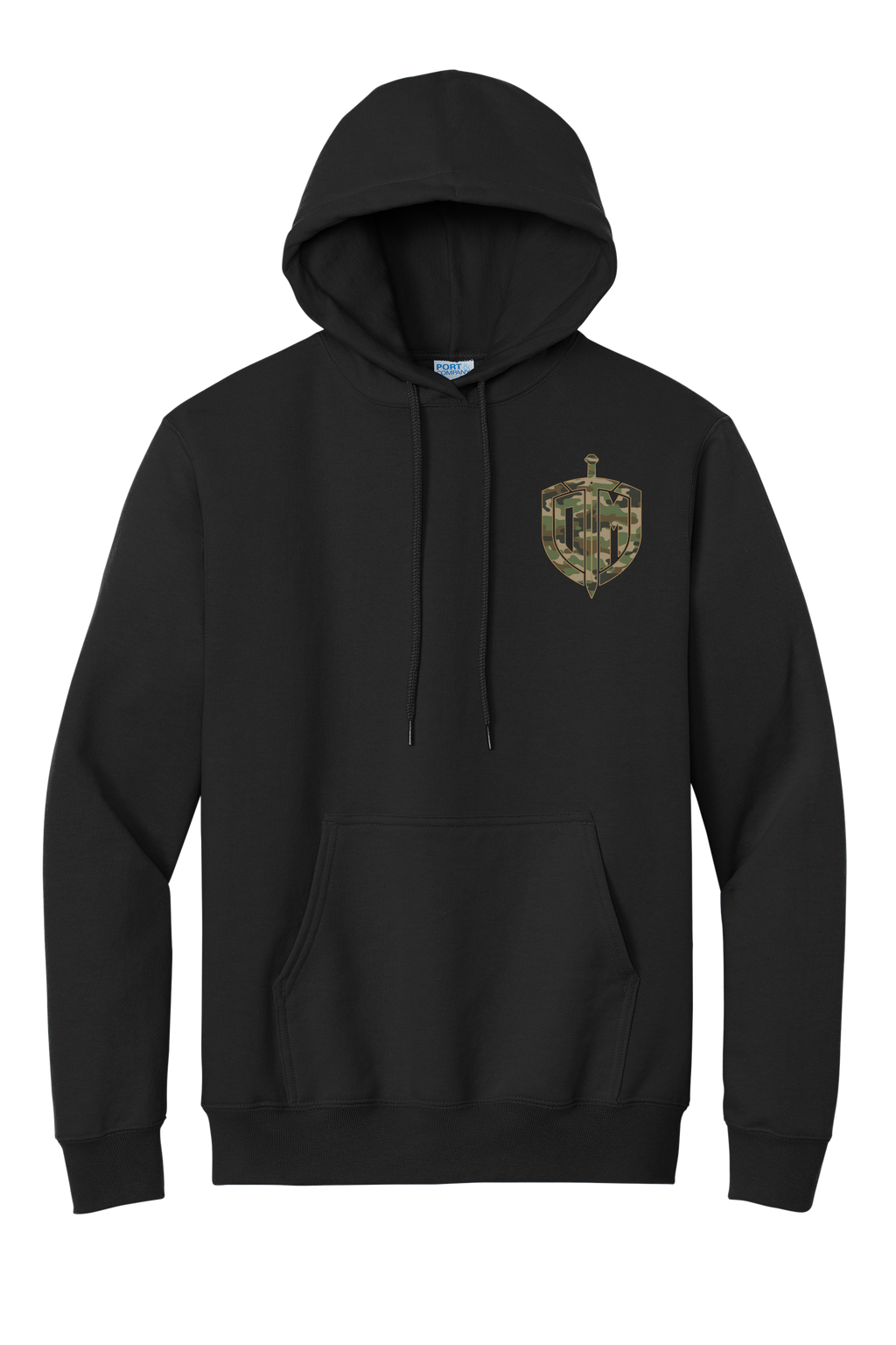Hoodie Black w/ Camo Acrostic