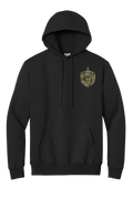 Hoodie Black w/ Camo Shield Front Only