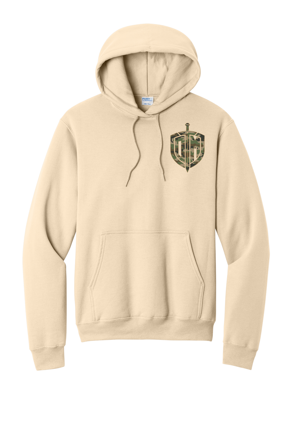 Hoodie Creme w/ Camo Acrostic
