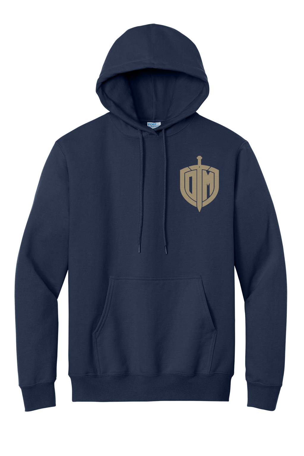 Hoodie Navy w/ Tan Acrostic