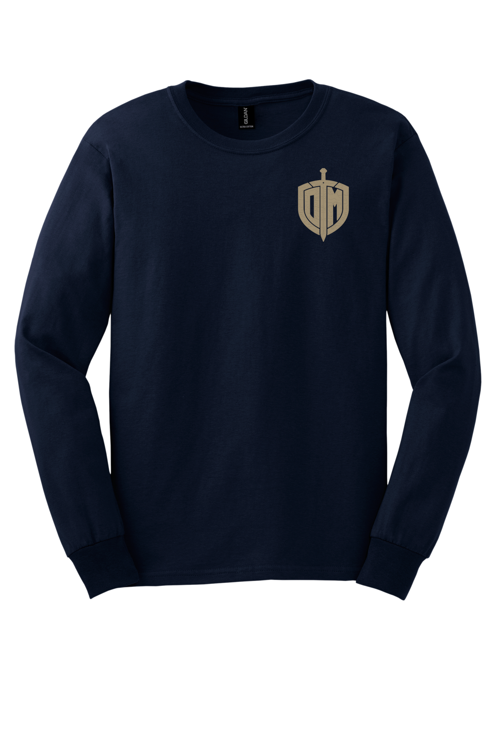 DM Navy L/S Tan Acrostic T-shirt