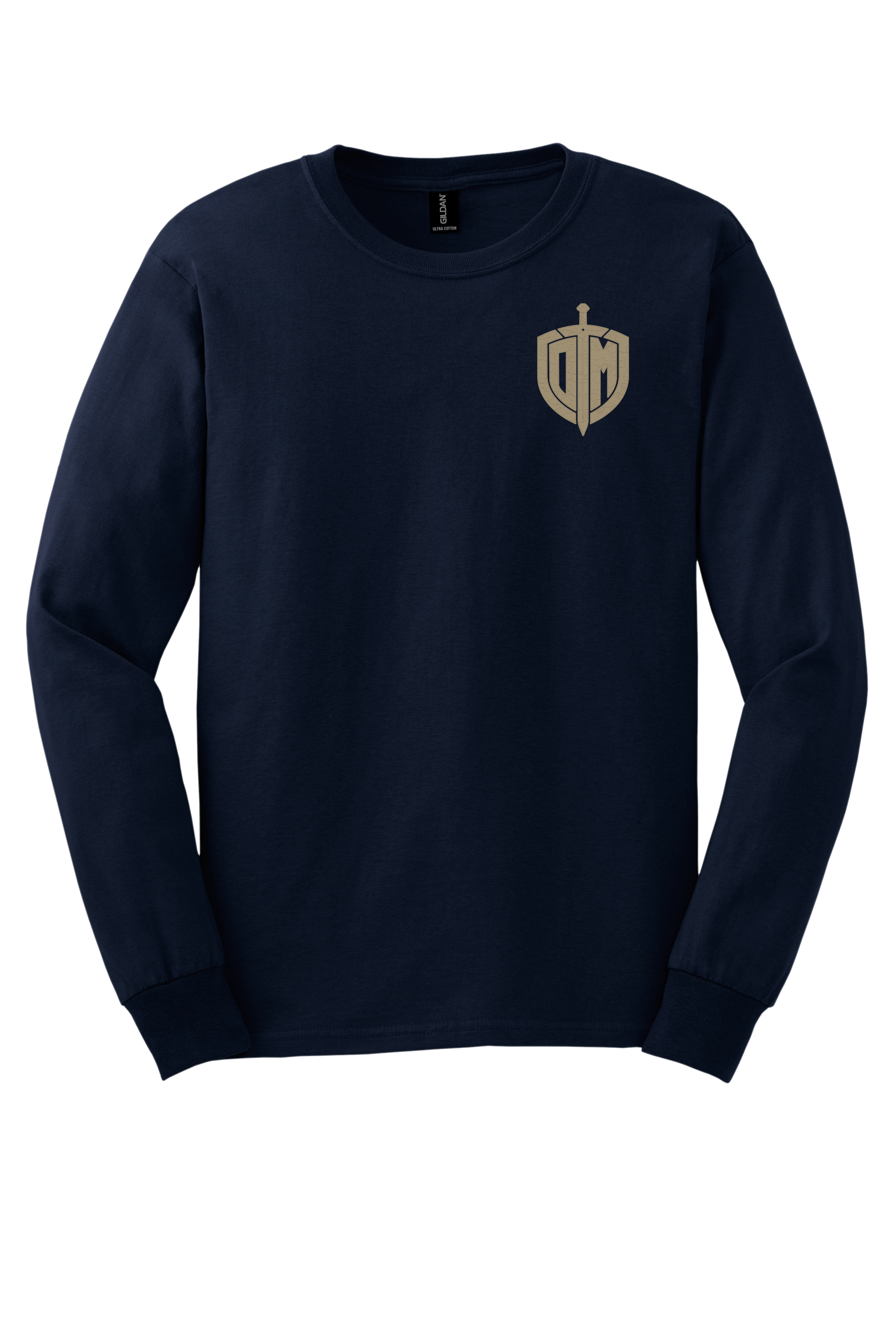 DM Navy L/S Tan Acrostic T-shirt