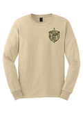 DM Sand L/S Tee w/ Camo Shield Front Only